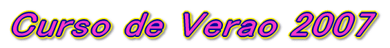 Curso de Verao 2007